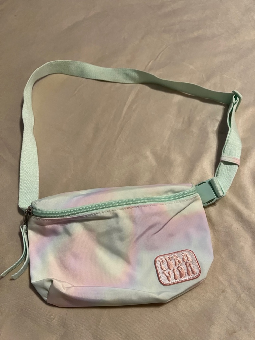 Pura Vida Pastel Tie-Dye Crossbody Belt Bag - Mint, Pink, Lavender